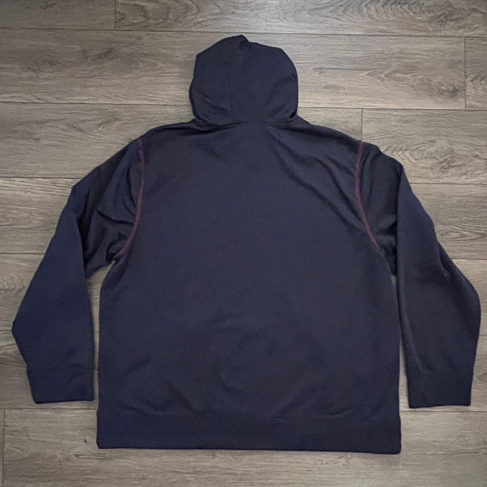 AND1 Spellout Men's Navy Blue Red Stitch Hooded Jacket Sweatshirt Hoodie 3XL - Picture 10 of 10